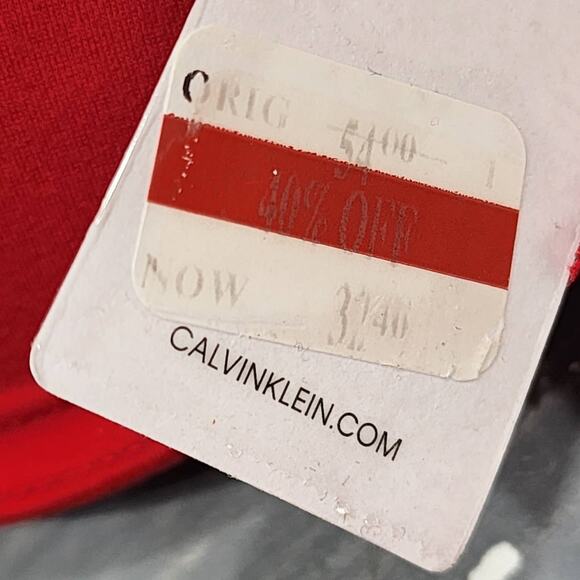 Calvin Klein T Shirt Bra Perfectly Fit Etched Lace QF5331‎ 32C Red - Picture 8 of 9